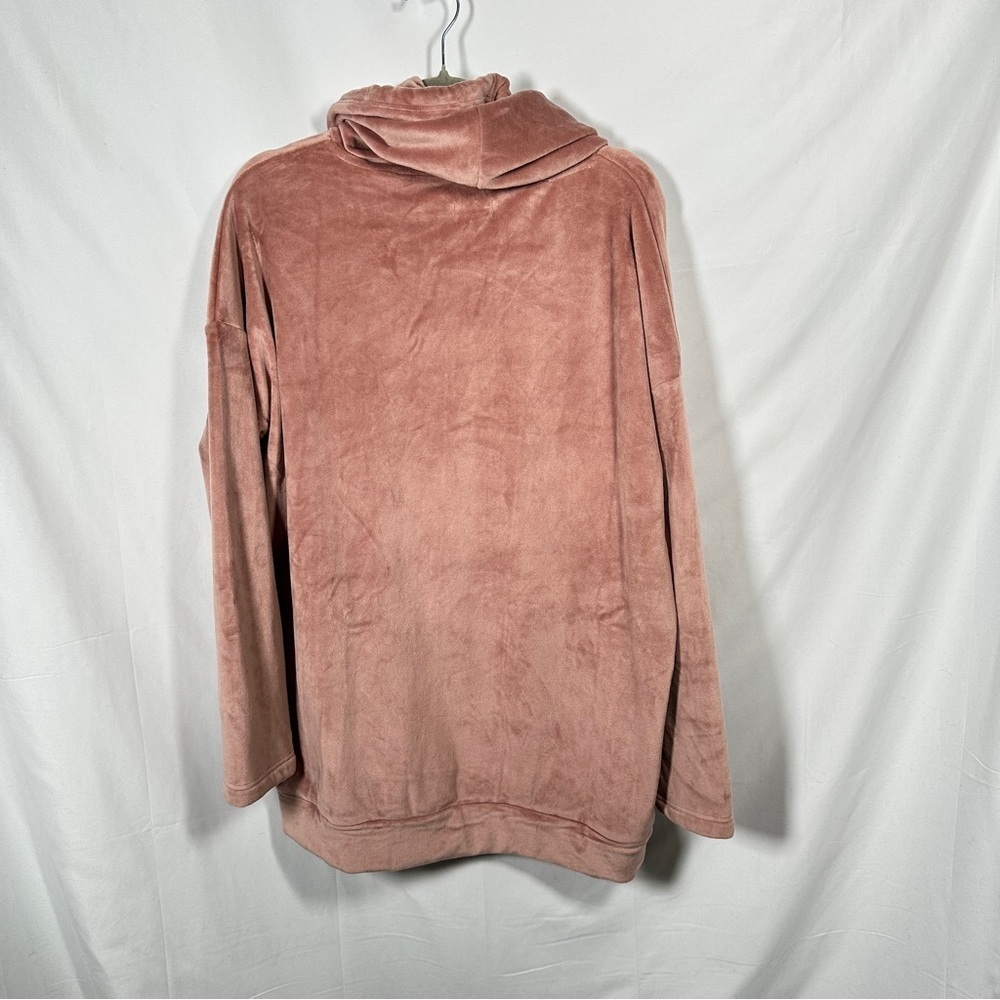 World Market cozy oversized velour cowl neck pullover lounge tunic O/S - Picture 3 of 9